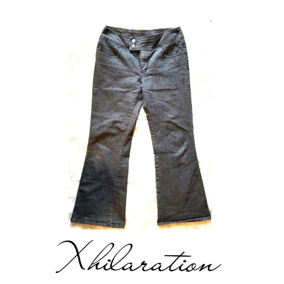 Xhilaration Denim - Xhilaration Dark Grey/Black Denim Jeans Size 7